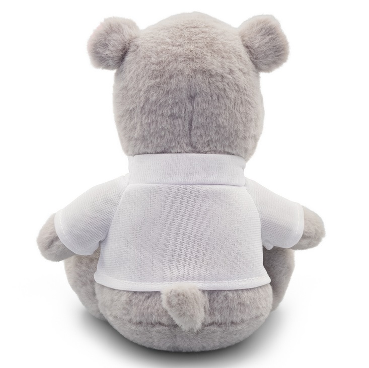 Teddy hippo with a white T-shirt for printing